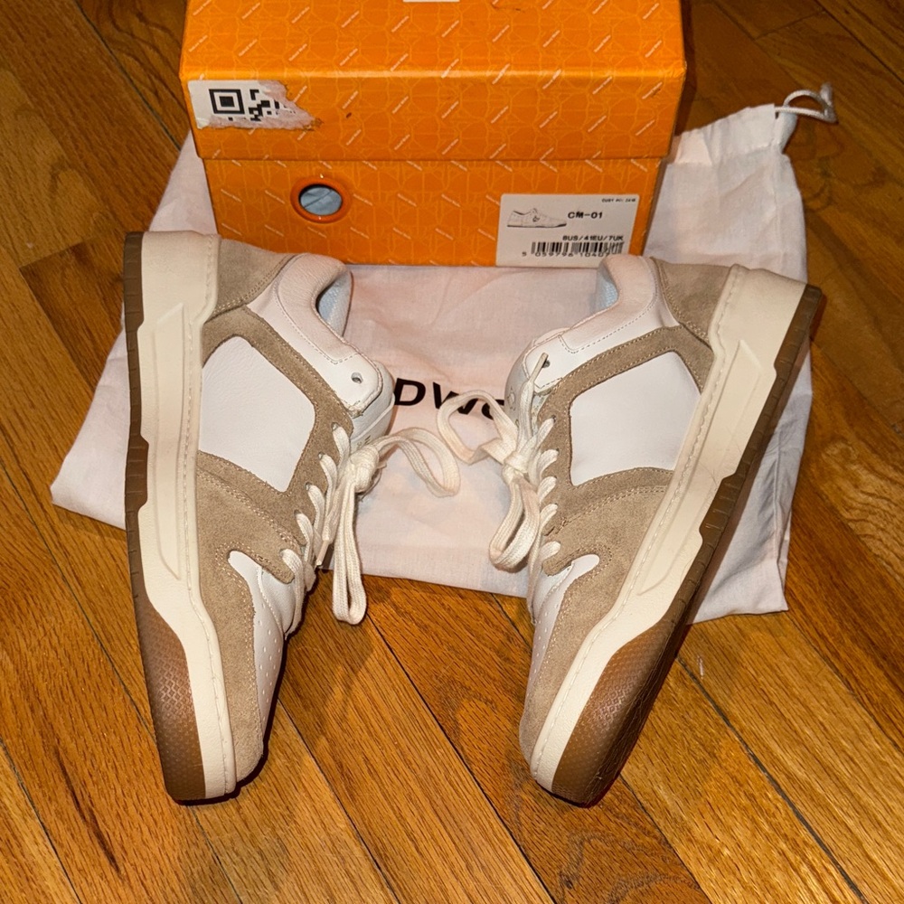 Naked Wolfe White and Tan Sneakers - Picture 5 of 10